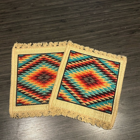Colorful Geometric Pattern Coasters - Picture 4 of 6